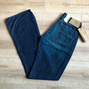 NWT GStar denim jeans lowboot hip 100% cotton made‎ in Italy